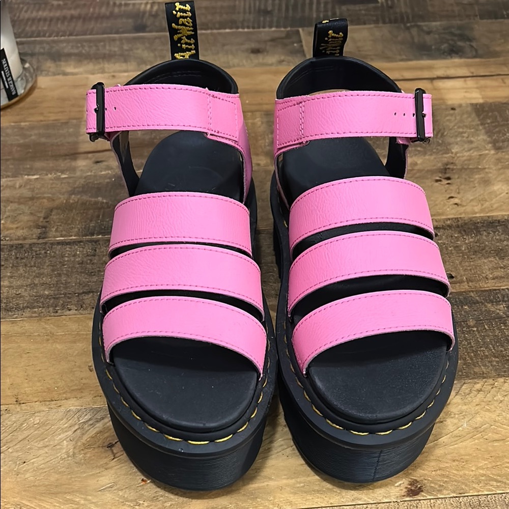 Dr. Martens Pink and Black Chunky Sandals